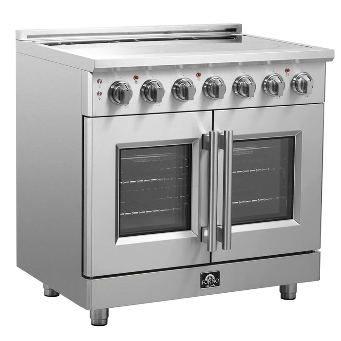 Forno Massimo 36" Freestanding French Door Electric Range, FFSEL6955-36
