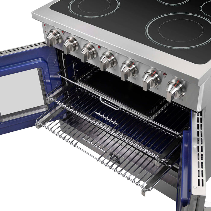 Forno Massimo 36" Freestanding French Door Electric Range, FFSEL6955-36