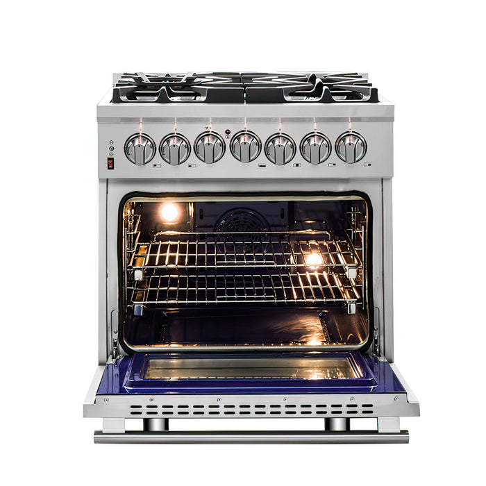 Forno Massimo 30" Freestanding Dual Fuel Range, FFSGS6125-30