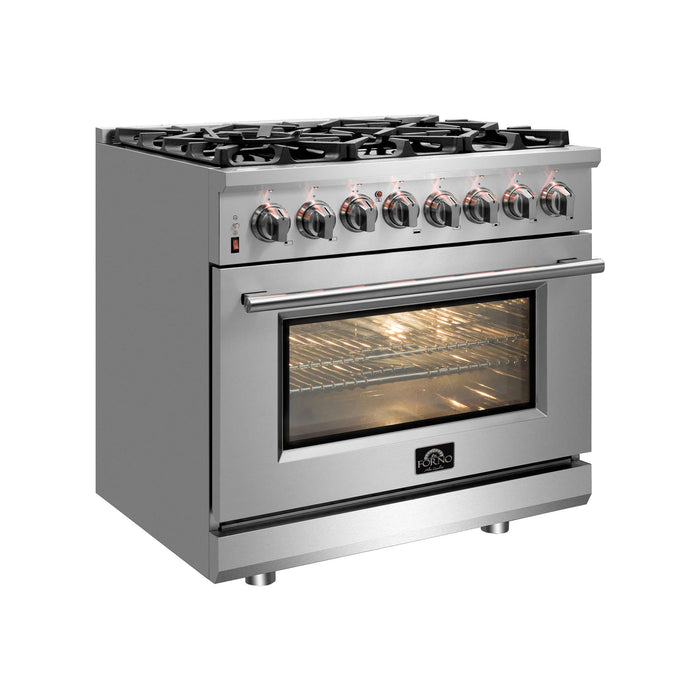 Forno Massimo 30" Freestanding Dual Fuel Range, FFSGS6125-30