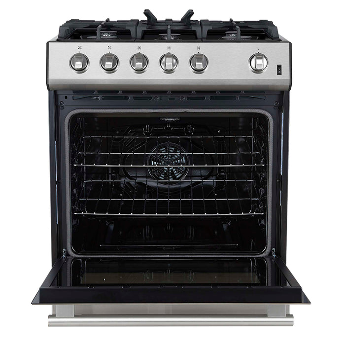 Forno Leonardo 30" Stainless Steel Gas Range, FFSGS1116-30