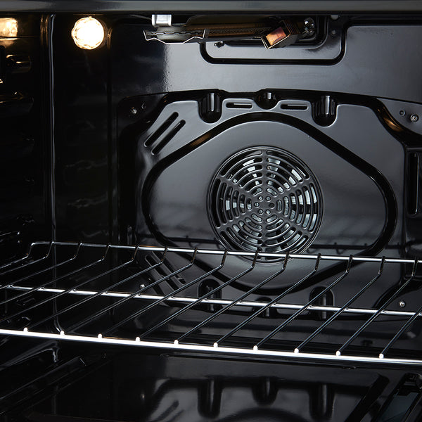 FORNO Espresso Leonardo 30" 5 cu. ft. Gas Range in White with Antique Brass Handles (and silver handles), FFSGS1116-30WHT