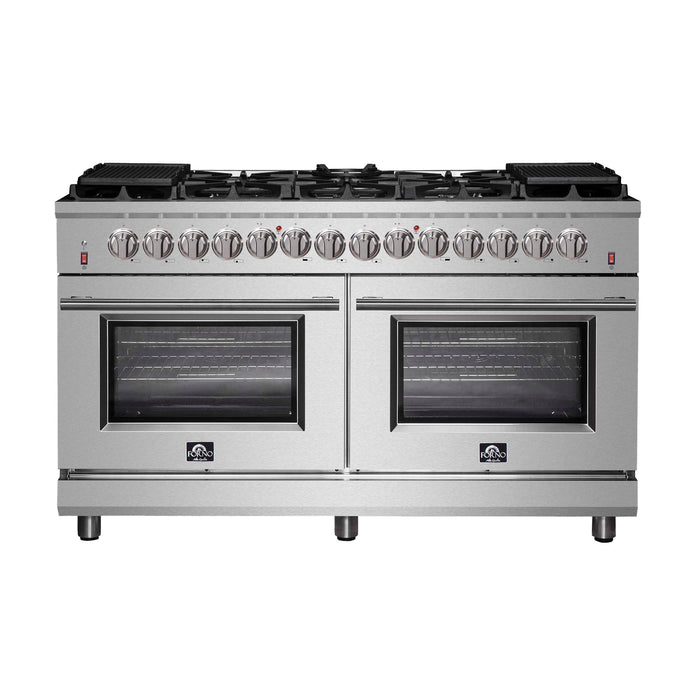 Forno Massimo 60" Freestanding Dual Fuel Range, FFSGS6125-60