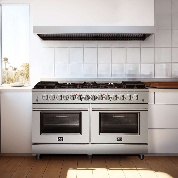 Forno Massimo 60" Freestanding Dual Fuel Range, FFSGS6125-60