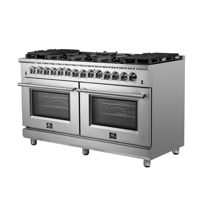 Forno Massimo 60" Freestanding Dual Fuel Range, FFSGS6125-60