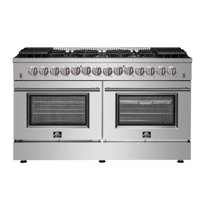 Forno Galiano 60" Freestanding Dual Fuel Range, FFSGS6156-60