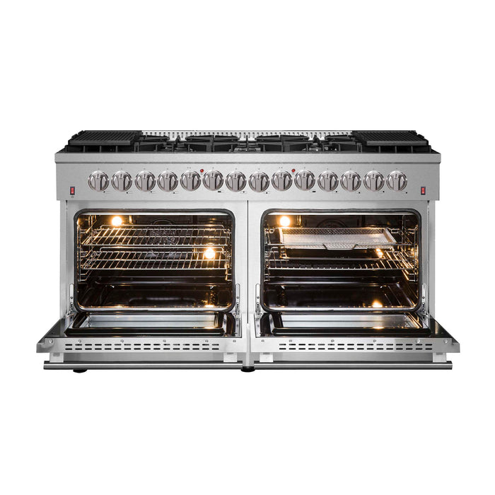 Forno Galiano 60" Freestanding Dual Fuel Range, FFSGS6156-60