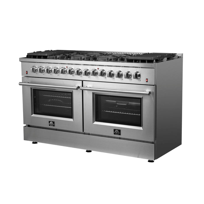 Forno Galiano 60" Freestanding Dual Fuel Range, FFSGS6156-60