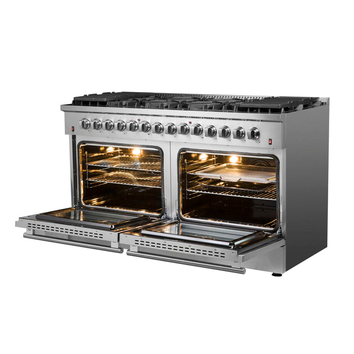 Forno Galiano 60" Freestanding Dual Fuel Range, FFSGS6156-60