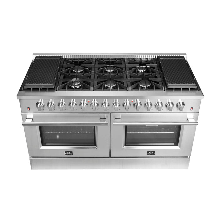 Forno Galiano 60" Freestanding Dual Fuel Range, FFSGS6156-60