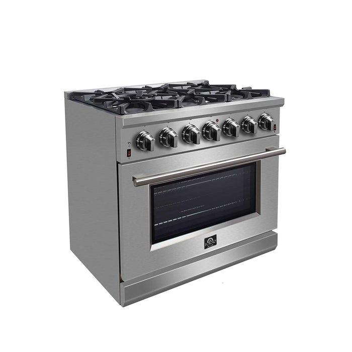 Forno Massimo 36" Freestanding Gas Range, FFSGS6239-36