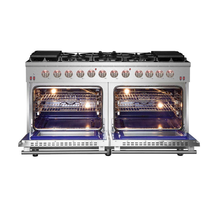 Forno Massimo 60″ Freestanding Gas Range, FFSGS6239-60