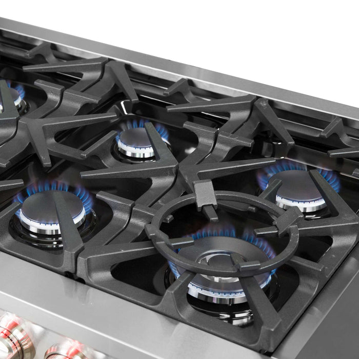 Forno Massimo 60″ Freestanding Gas Range, FFSGS6239-60