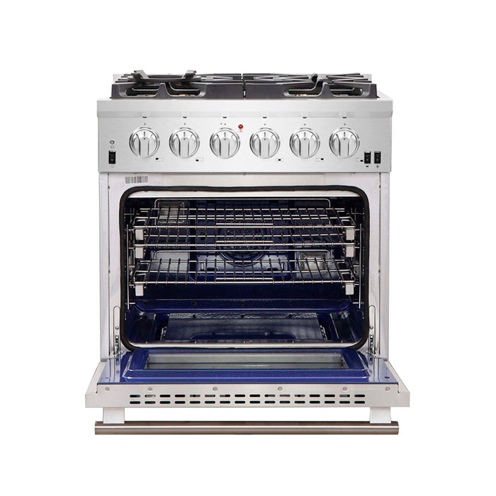Forno Capriasca 30" Freestanding Gas Range, FFSGS6260-30
