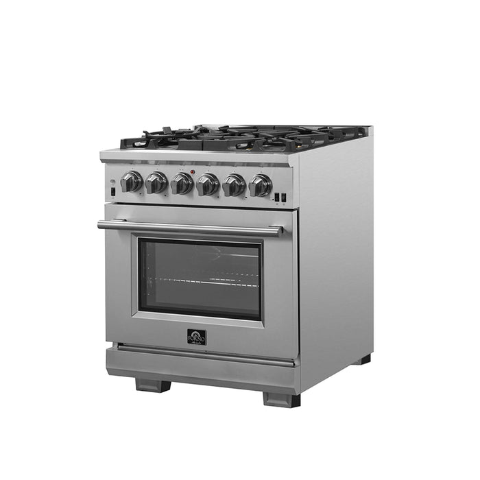 Forno Capriasca 30" Freestanding Gas Range, FFSGS6260-30