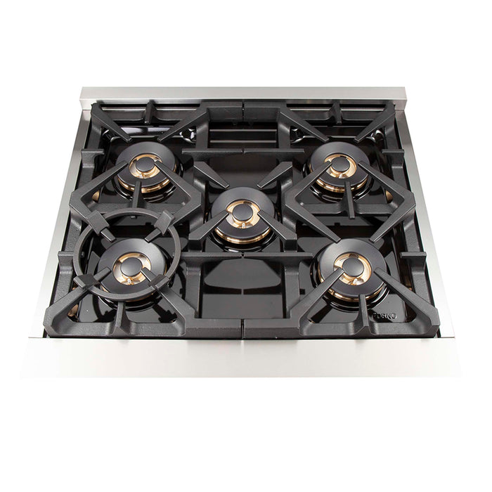 Forno Capriasca 30" Freestanding Gas Range, FFSGS6260-30