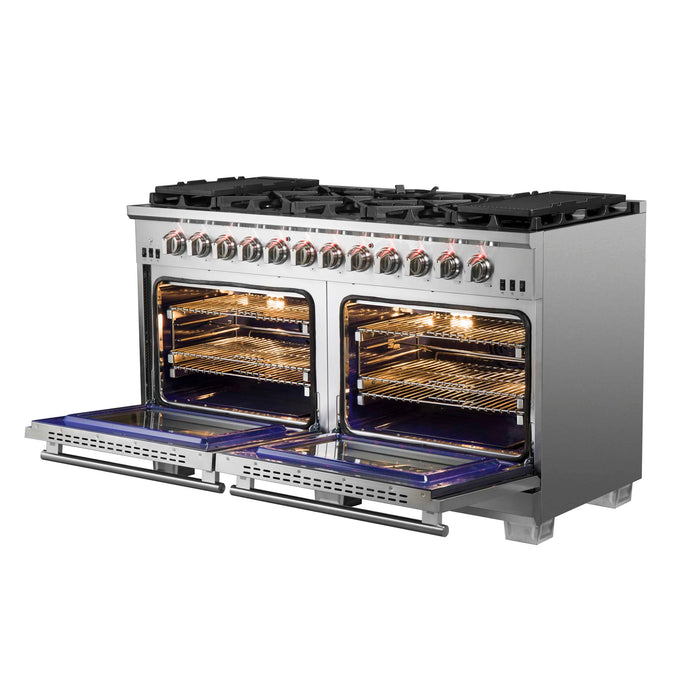 Forno Capriasca 60" Freestanding Gas Range, FFSGS6260-60