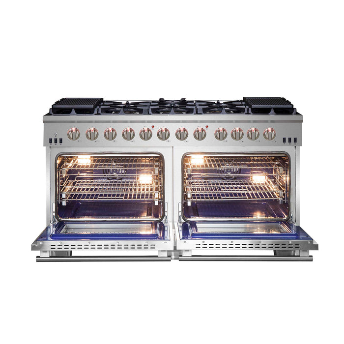 Forno Capriasca 60" Freestanding Gas Range, FFSGS6260-60