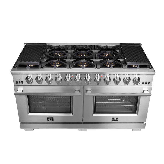 Forno Capriasca 60" Freestanding Gas Range, FFSGS6260-60