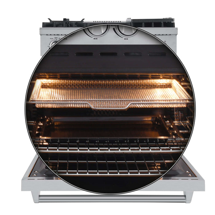 Forno Lazio 30" Freestanding Gas Range, FFSGS6276-30