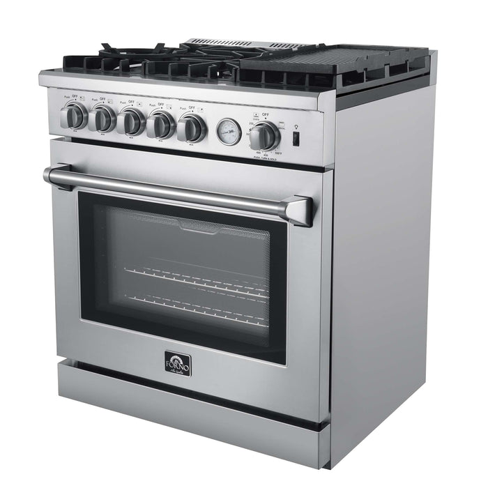 Forno Lazio 30" Freestanding Gas Range, FFSGS6276-30