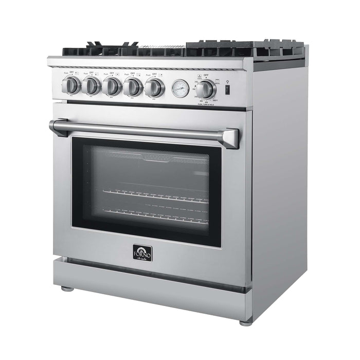 Forno Lazio 30" Freestanding Gas Range, FFSGS6276-30
