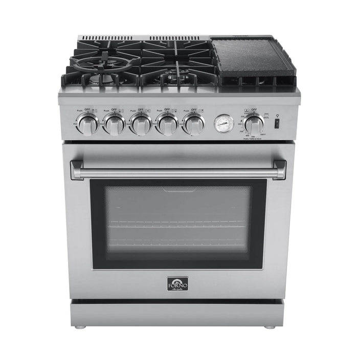 Forno Lazio 30" Freestanding Gas Range, FFSGS6276-30