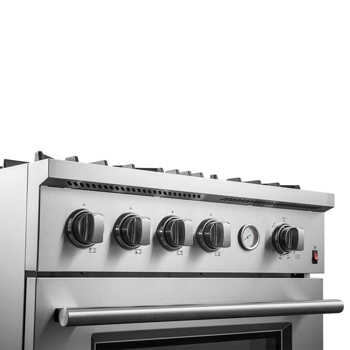 Marco 30-inch Gas Range Stainless Steel, 4 Burners 37,000 BTU, 4.32 cu.ft. Convection Oven, FFSGS6277-30