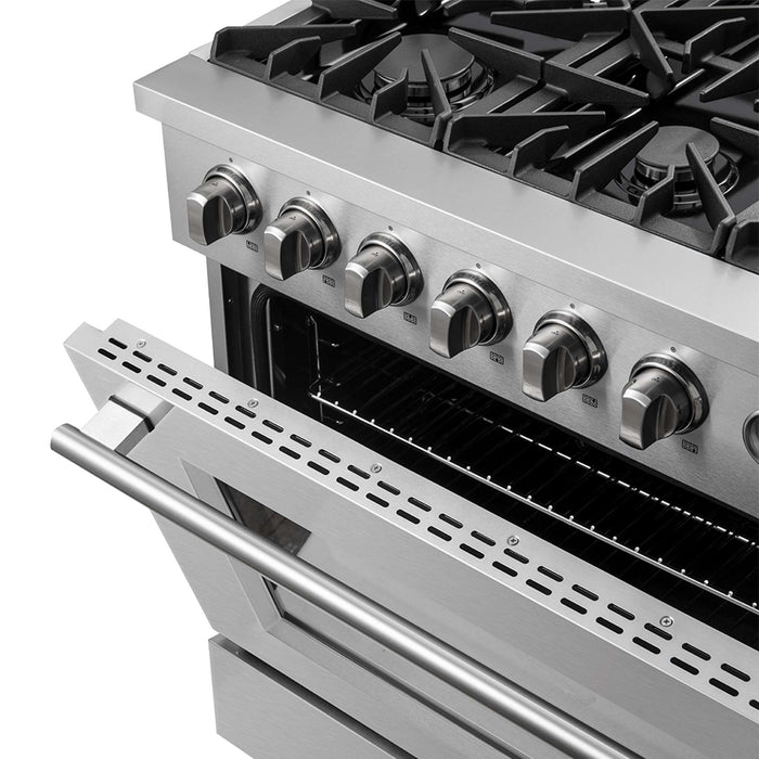 Marco 36" Gas Range, 5.36 cu.ft. Convection Oven, FFSGS6277-36