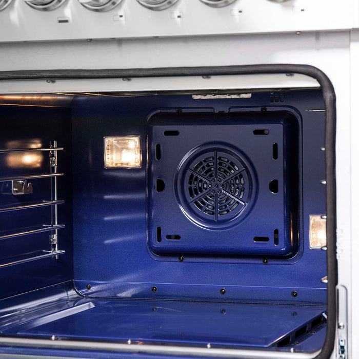 Forno Capriasca 48" Freestanding French Door Dual Fuel Range, FFSGS6387-48