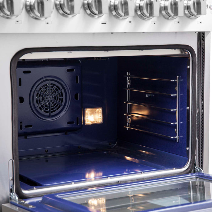 Forno Capriasca 48" Freestanding French Door Dual Fuel Range, FFSGS6387-48