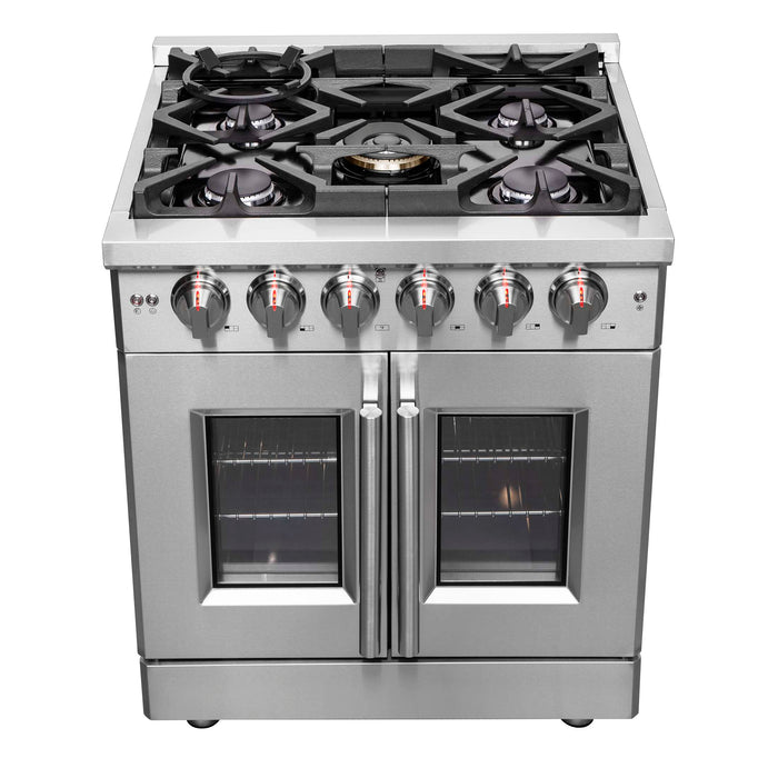 Forno Massimo 30" French Door Gas Range, FFSGS6439-30