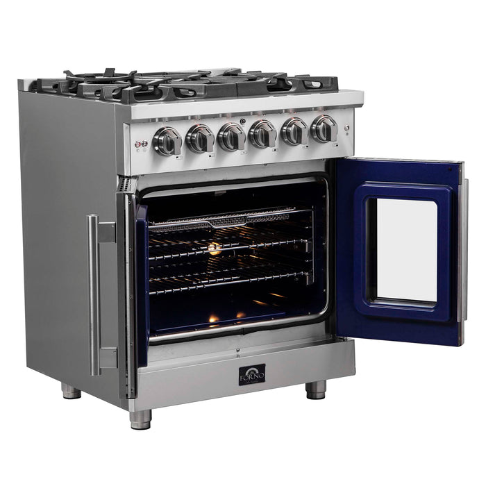 Forno Massimo 30" French Door Gas Range, FFSGS6439-30