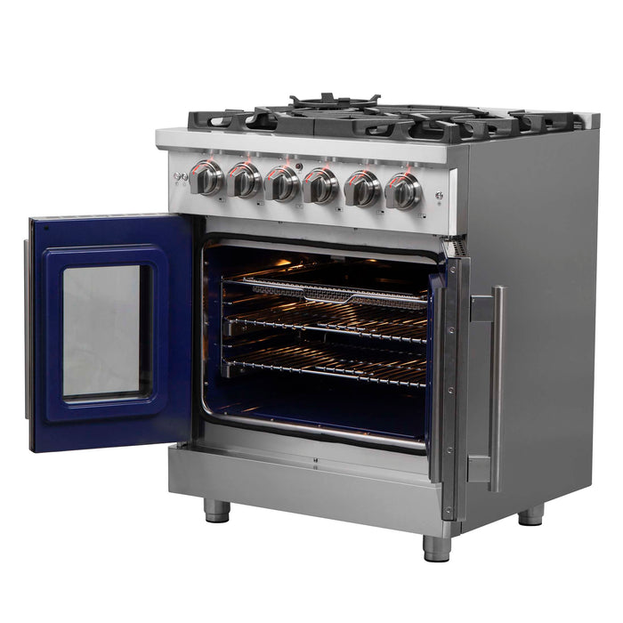 Forno Massimo 30" French Door Gas Range, FFSGS6439-30