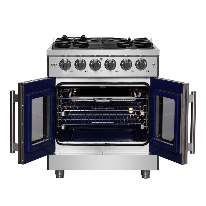 Forno Massimo 30" French Door Gas Range, FFSGS6439-30