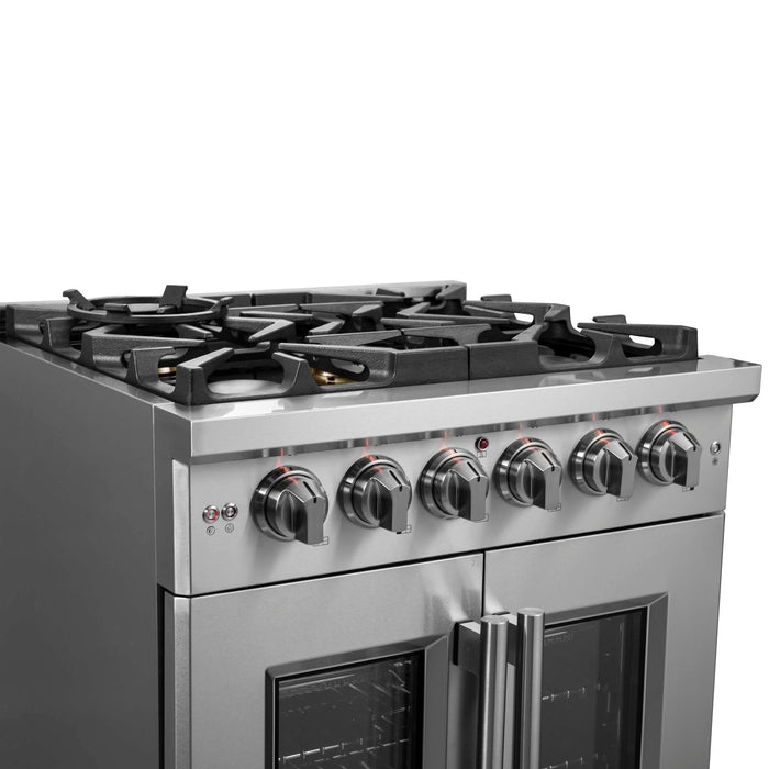 Forno Massimo 30" French Door Gas Range, FFSGS6439-30