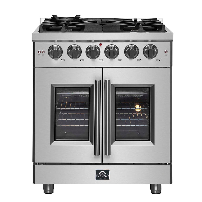 Forno Massimo 30" French Door Gas Range, FFSGS6439-30