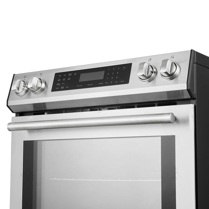 FORNO Premium 2-Piece Kitchen Bundle - Donatello 30" Induction Range, Guardia 46.8" Bottom Freezer Refrigerator, FBDL-008-01CAUS