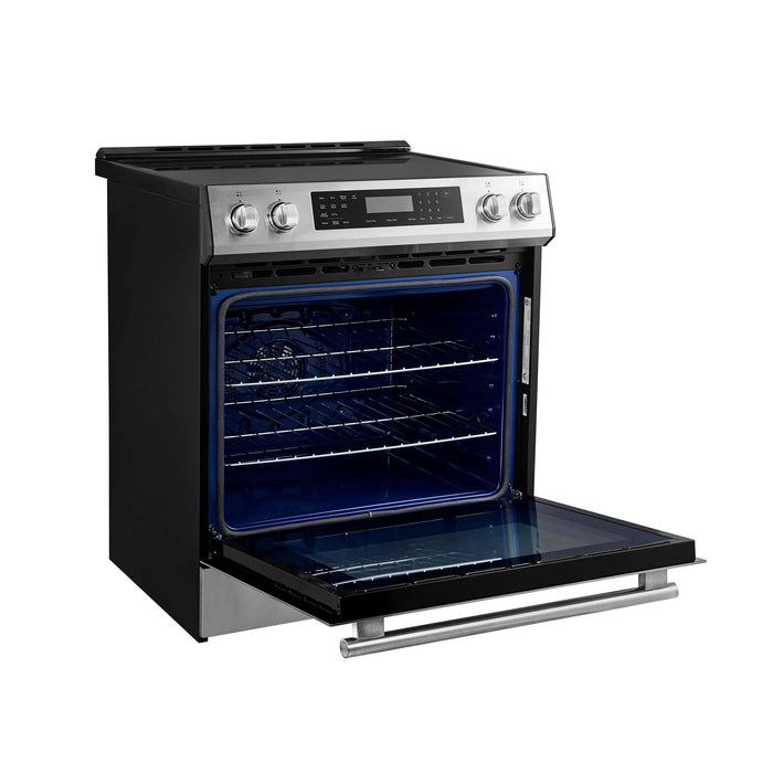 Forno Donatello Espresso 30-Inch Slide-In Induction Range Stainless-Steel, FFSIN0905-30