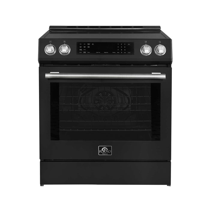 Forno Donatello Espresso 30-Inch Slide-In Induction Range Black, FFSIN0905-30BLK