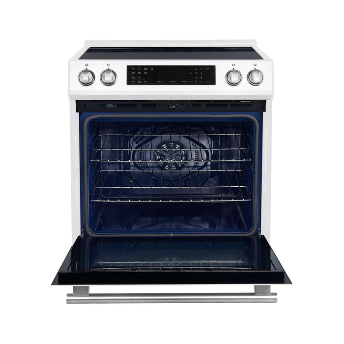 Forno Donatello Espresso  30-Inch Slide-In Induction Range White, FFSIN0905-30WHT