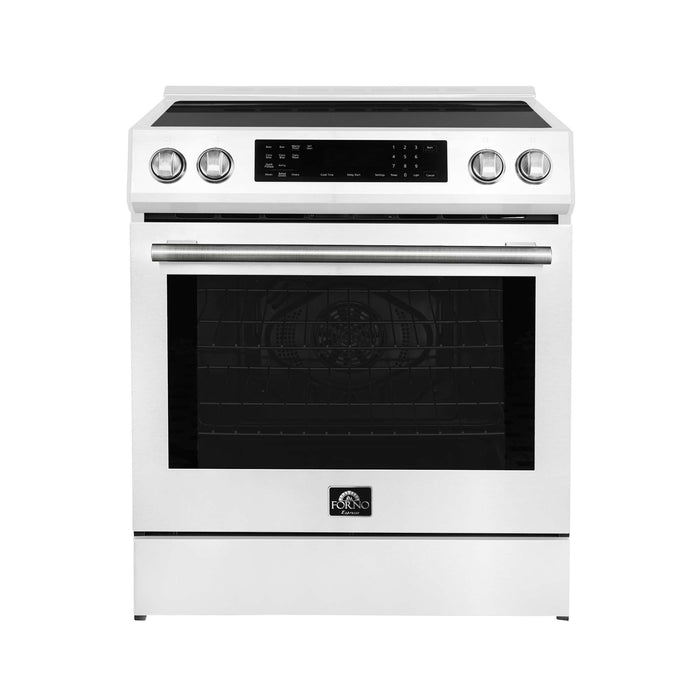 Forno Donatello Espresso  30-Inch Slide-In Induction Range White, FFSIN0905-30WHT