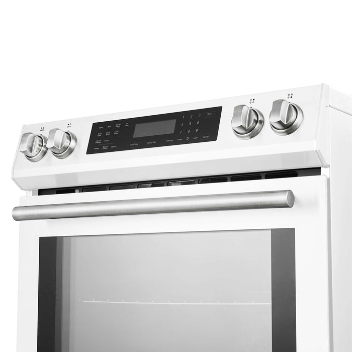 Forno Donatello Espresso  30-Inch Slide-In Induction Range White, FFSIN0905-30WHT