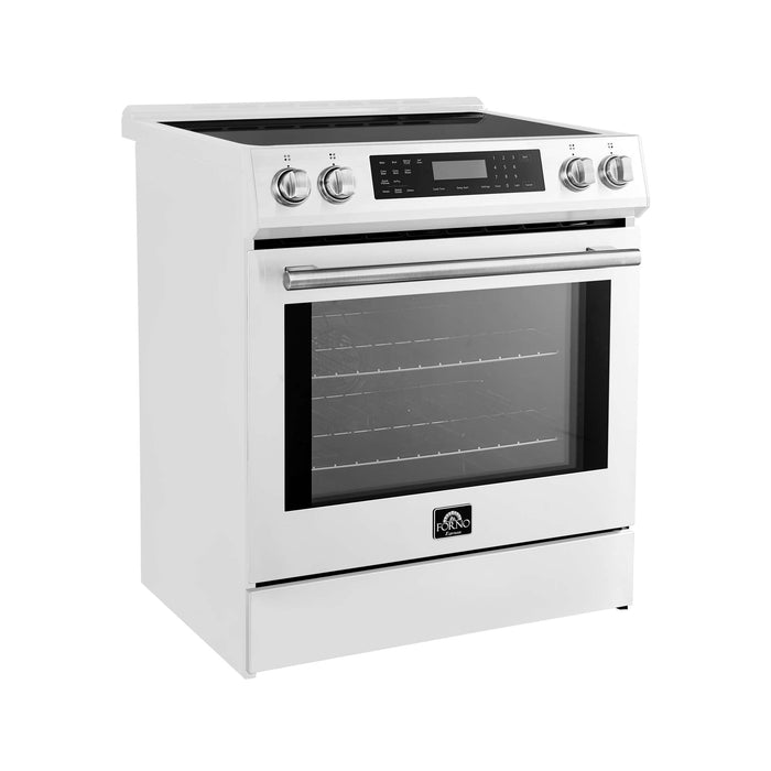 Forno Donatello Espresso  30-Inch Slide-In Induction Range White, FFSIN0905-30WHT