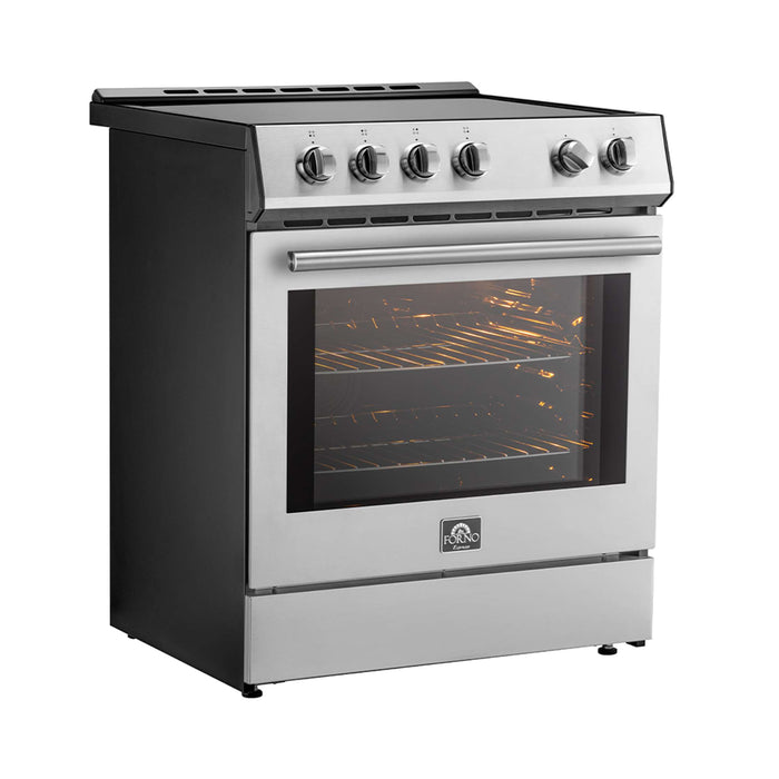 Forno Leonardo Espresso 30-Inch Slide-In Induction Range Stainless-Steel, FFSIN0982-30