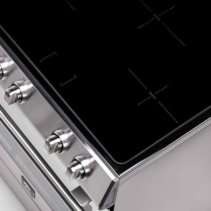 Forno Leonardo Espresso 30-Inch Slide-In Induction Range Stainless-Steel, FFSIN0982-30