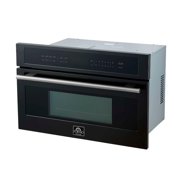 Oliena Espresso Black 30 Inch 1750 Watt Compact Oven & 1000 Watt Microwave, 1.6 cu. ft., FMWDR3093-30BLK