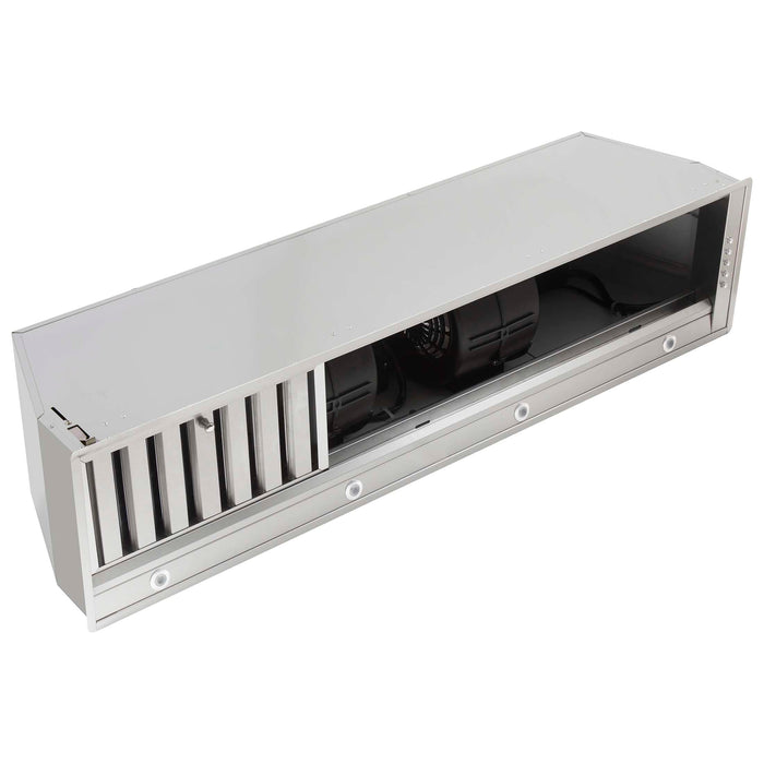 FORNO Frassanito 48" Recessed Range Hood with Baffle Filters, FRHRE5346-48