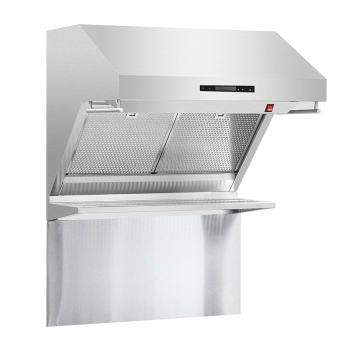 FORNO Savona - 30" Wall Mount Range Hood with Hybrid Stainless Filters & Back Splash, FRHWM5029-30HB