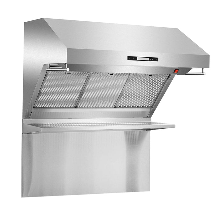 FORNO Savona - 36" Wall Mount Range Hood with Hybrid Stainless Filters & Back Splash, FRHWM5029-36HB